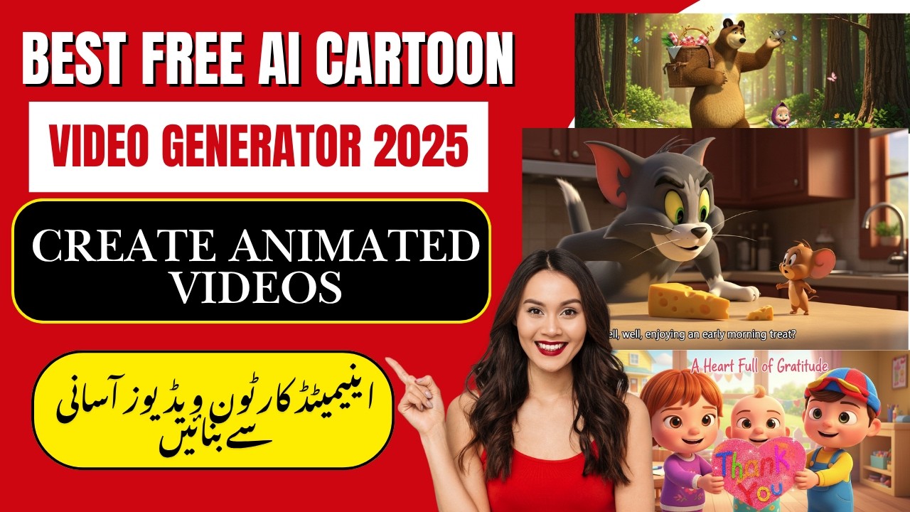 Best Free AI Cartoon Video Generator 2025 | Create Animated Videos Easily | Imran Arif Tech