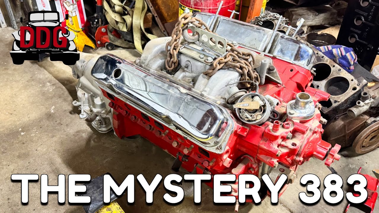 Бюджетный ремонт пошёл не по плану — разборка большого блока Dusty Mopar 383, идентификация компо...