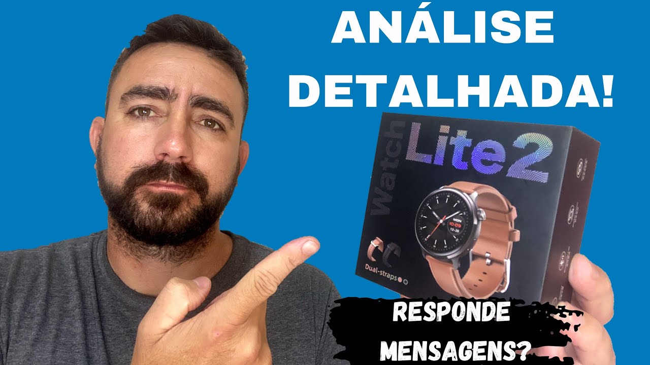 MIBRO WATCH LITE 2 - O QUE ELE PODE TE OFERECER. TELA AMOLED COM AOD, BATERIA E RESPONDE MENSAGENS.