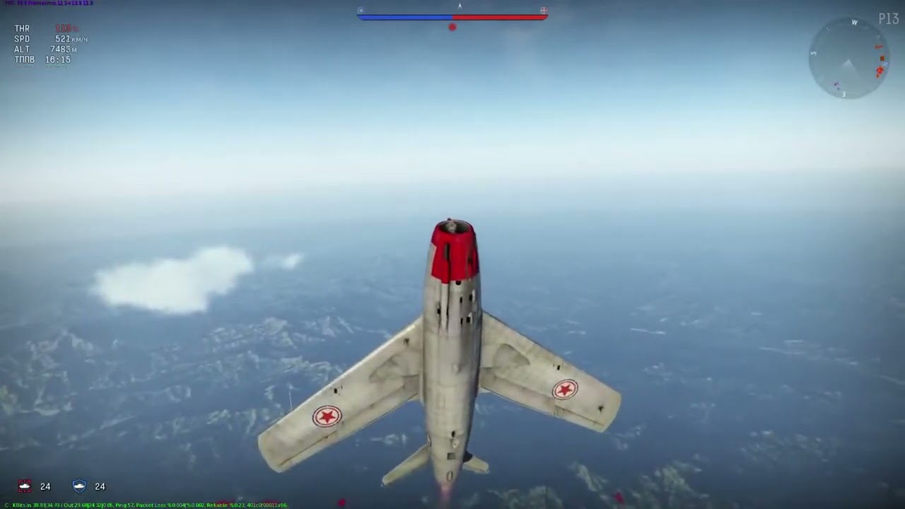 [Alconafter старые видео] Обзор самолёта Миг 15 бис Вершина развития  War Thunder Mig 15 bis
