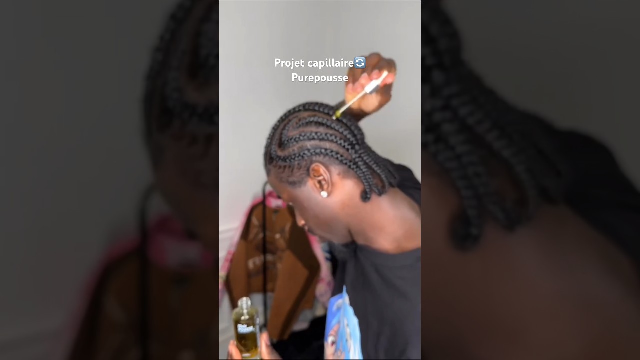 Projet capillaire en cours pour cet &eacute;t&eacute; avec la gamme Purepousse #tresse #afro ￼