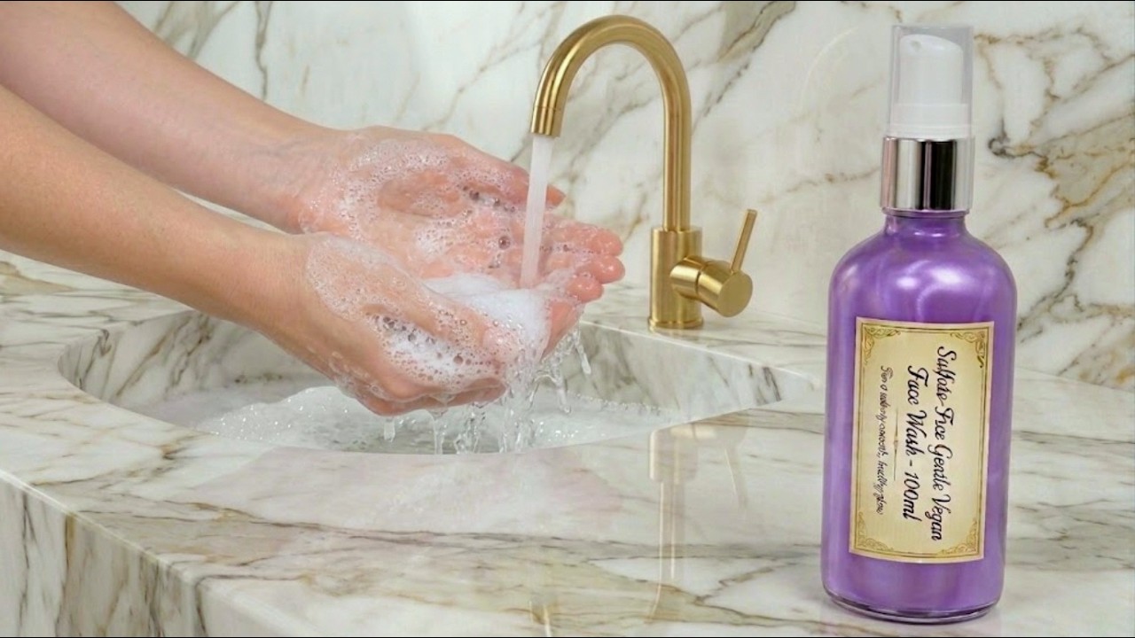 Sulfate Free Gentle Vegan Face Wash with Recipe