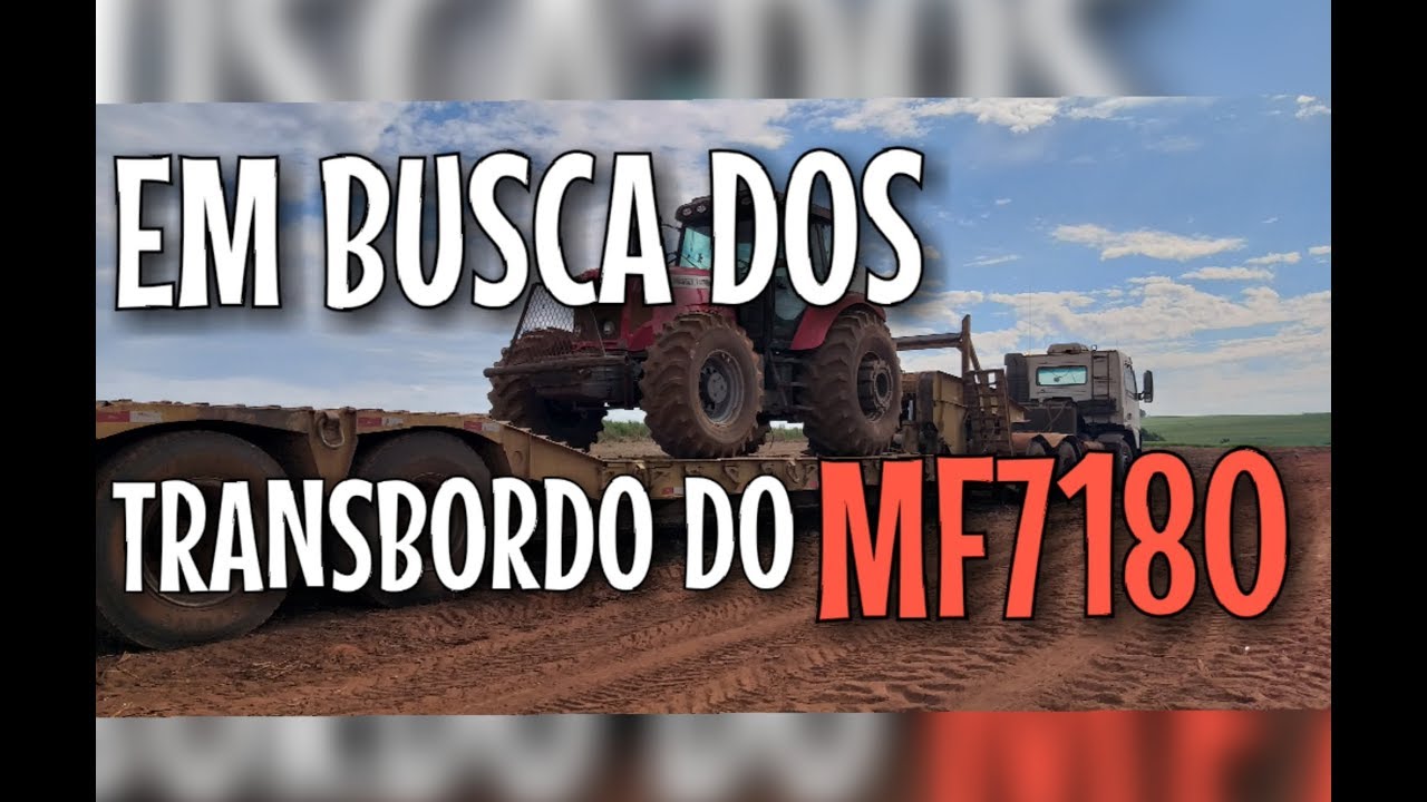Trator Transbordo Massey Ferguson 7180 Indo buscar o TRANSBORDO dele