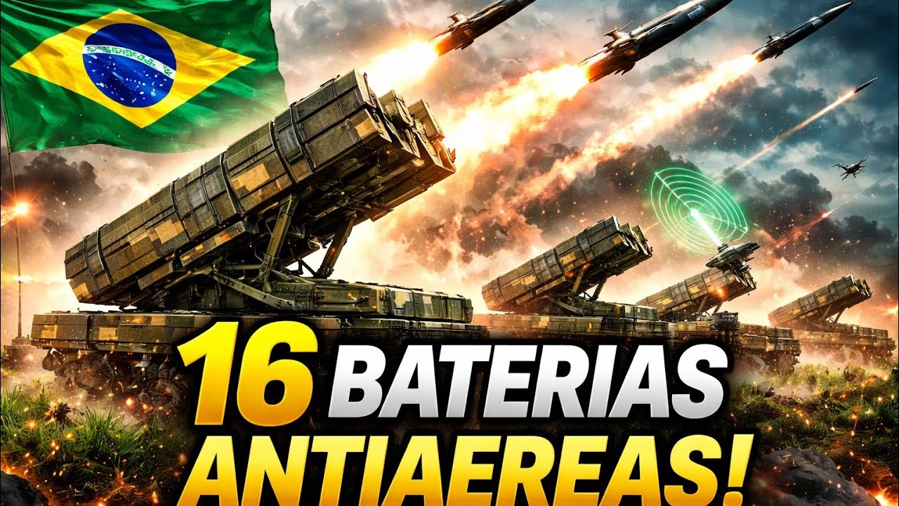 🚨 BRASIL ATIVA 16 BATERIAS ANTIAÉREAS! DEFESA AÉREA MUDA TUDO 🇧🇷💥