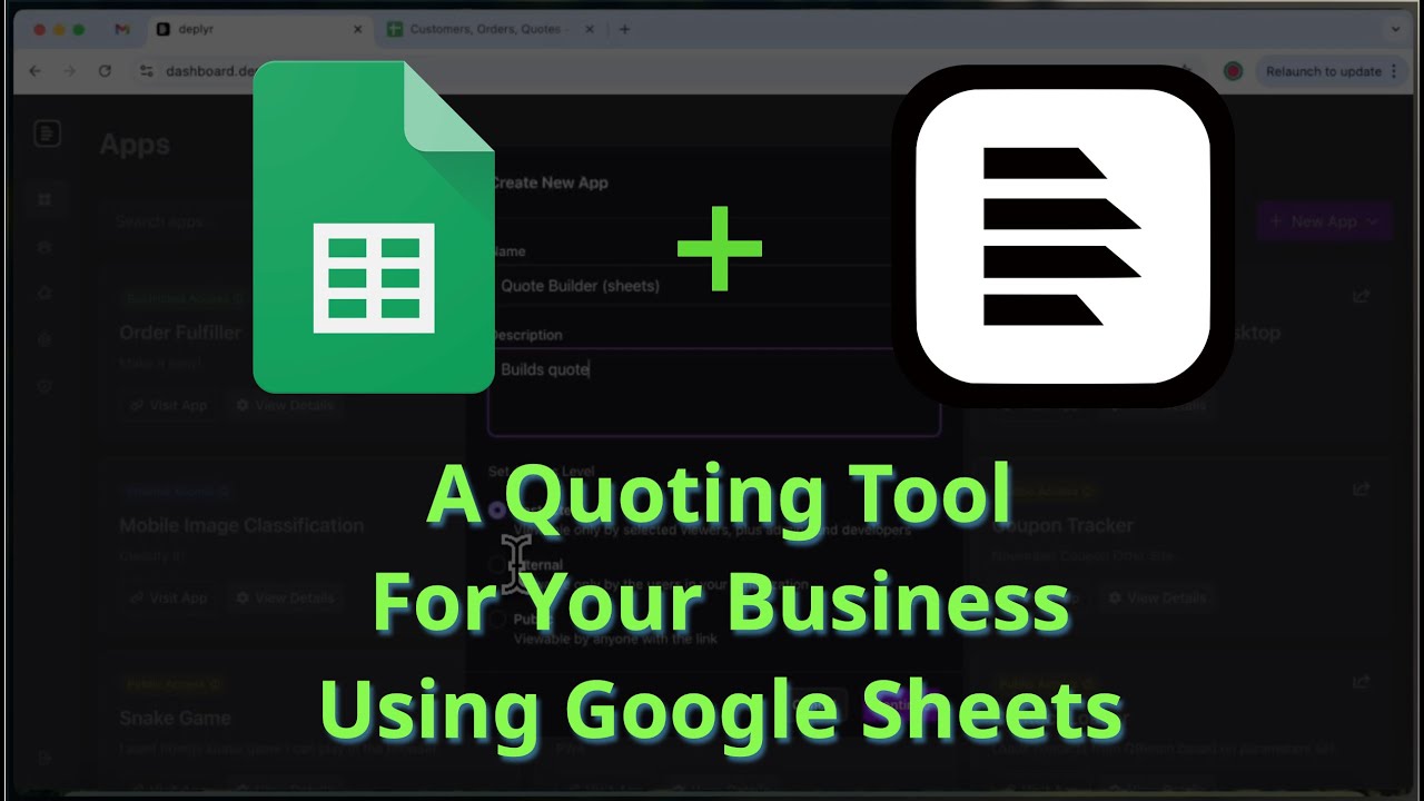 Build a Quoting Tool with Google Sheets Using Deplyr and AI