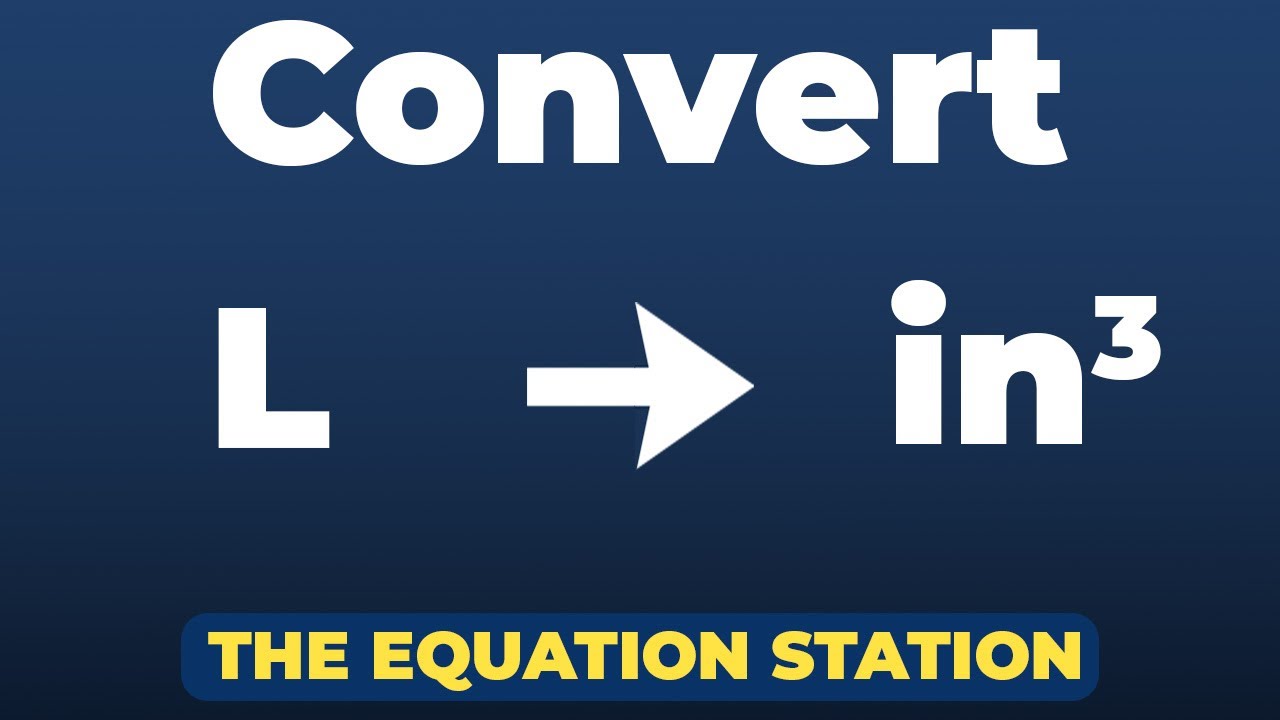 How to convert liters to cubic inches | Physics Practice Problem