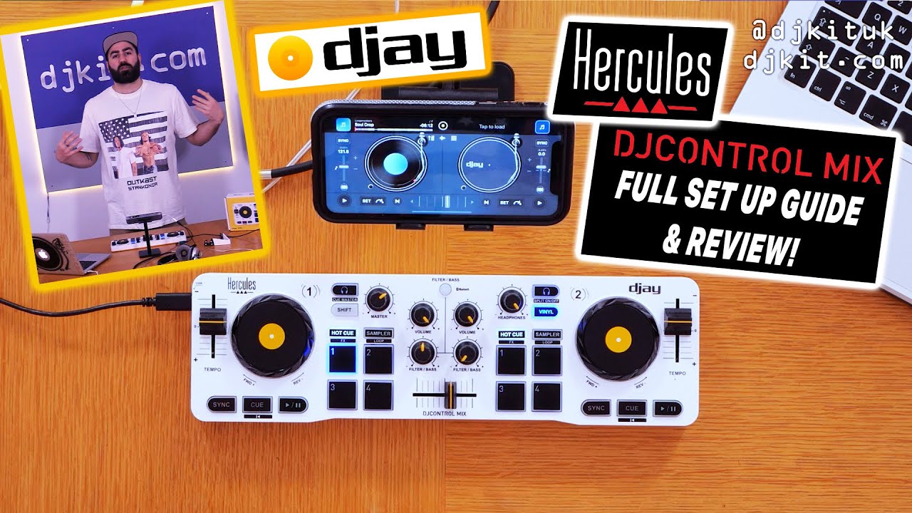 Совершенно новый контроллер Hercules DJControl Mix! Демонстрация, руководство по настройке и обзо...