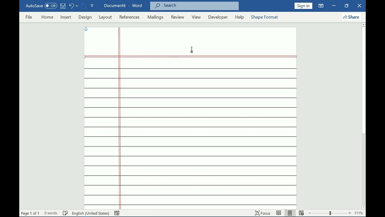 How To Make Notebook Paper In Microsoft Word