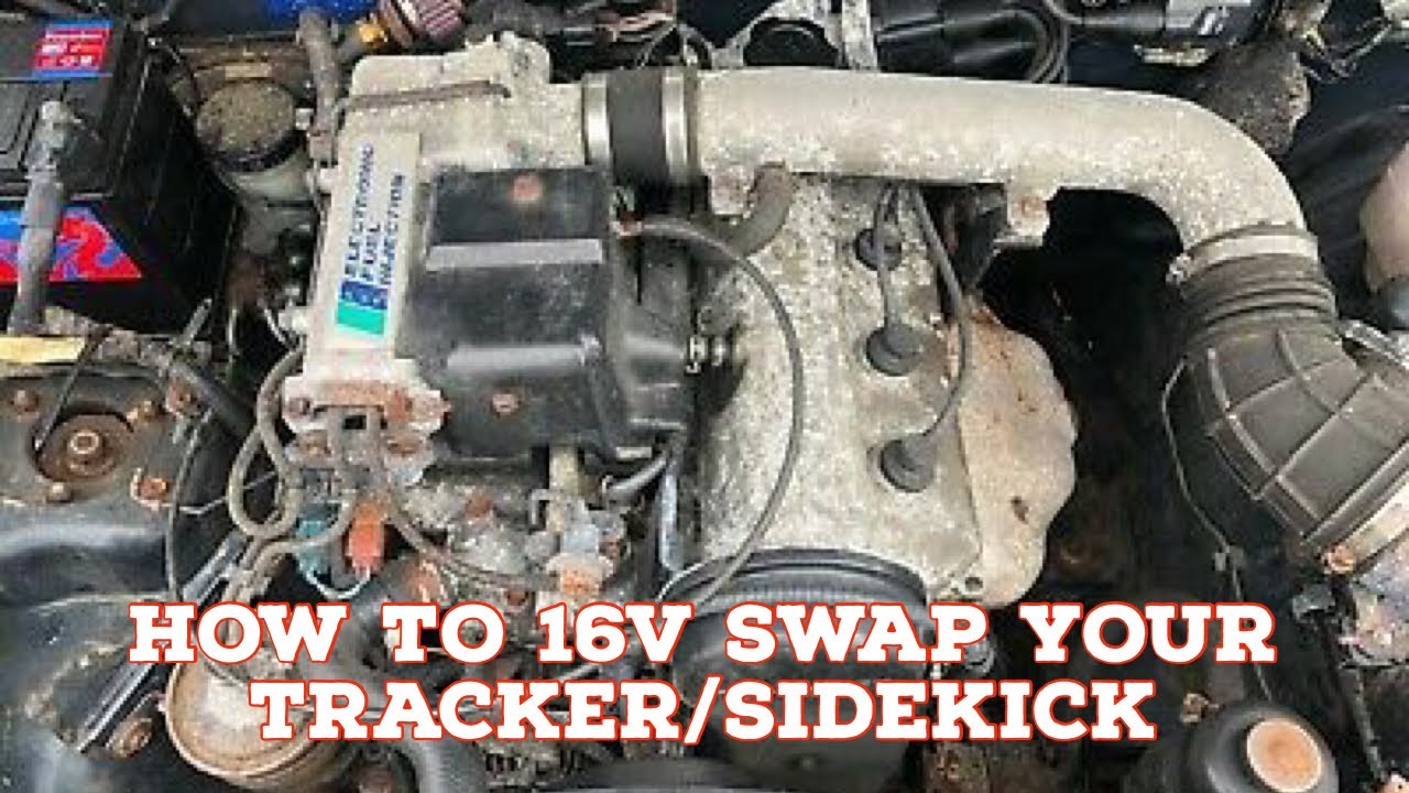 Everything you need to 16V swap your pre 96 geo tracker or Suzuki sidekick