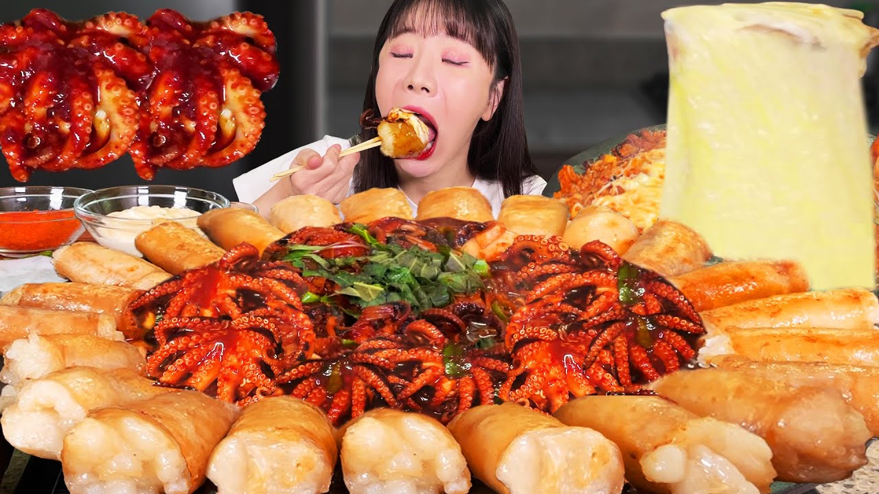Толстый кишечник говядины 3 кг и жареный осьминог в остром соусе MUKBANG 🔥ㅣDaechanng EATINGSHOW