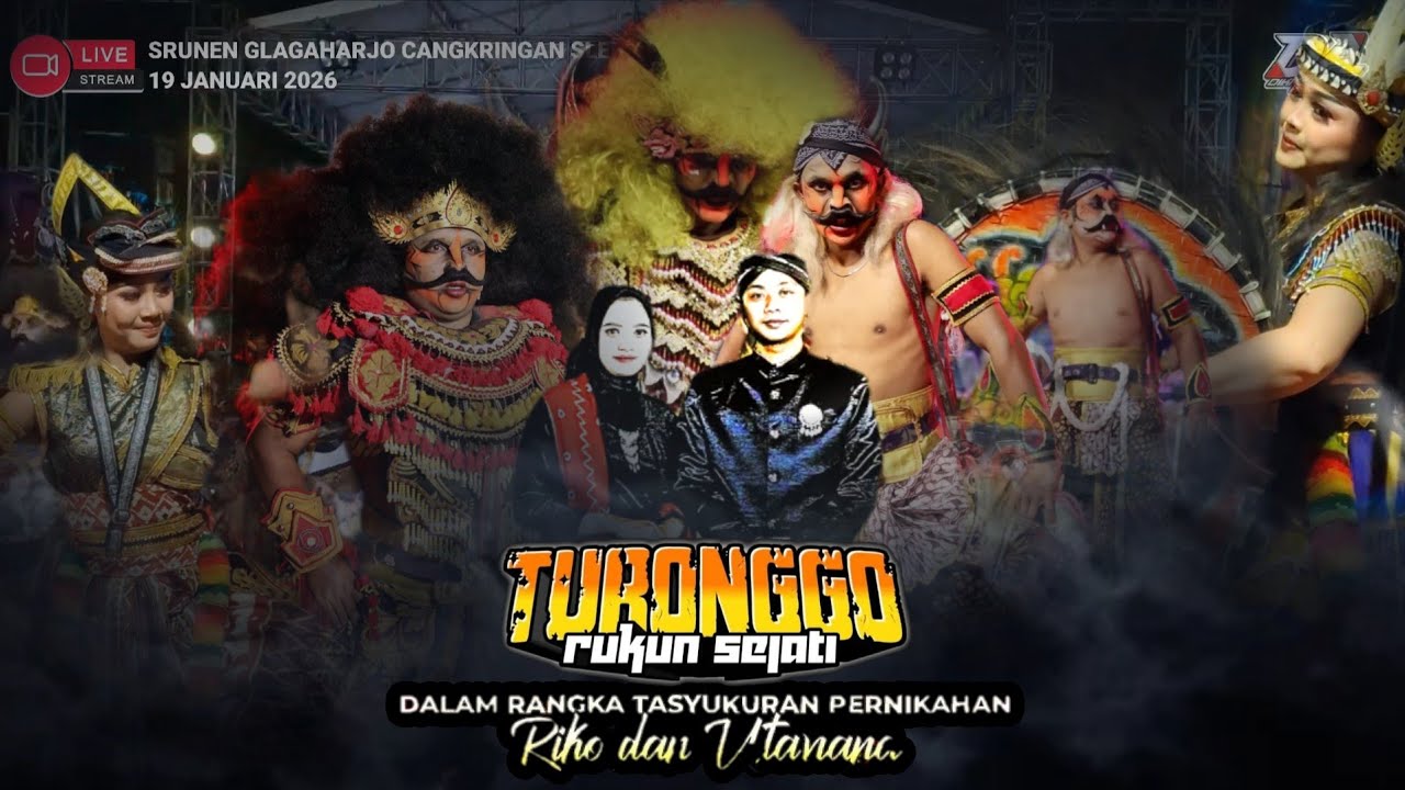 Jathilan Turonggo Rukun Sejati Babak Warokan Live Srunen Cangkringan Sleman