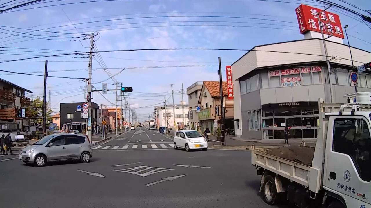 北本市  北本 駅東口 ⇒ 北本駅 西口 　間　【車載動画】