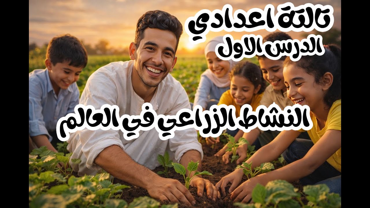 تالتة اعدادي (الدرس الاول ) النشاط الزراعي في العالم