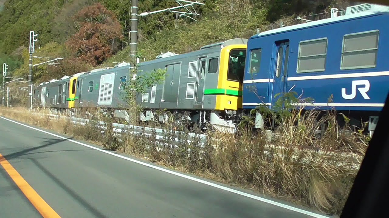 2024年12月11日　ついに横川駅までやってきました!! 　試運転始まる！　GV-E197系 気動車 200番台 TS08編成＋オヤ12 1＋12系客車2両＋蒸気機関車 D51 498