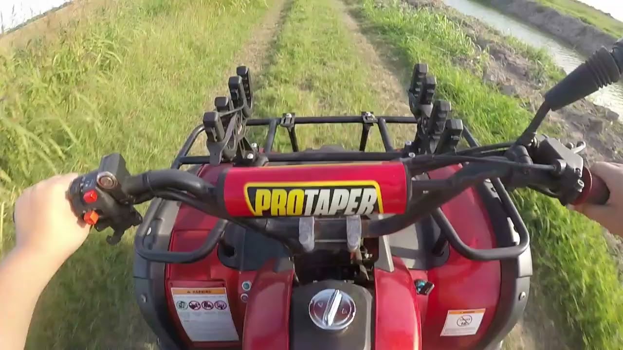 ATV Adam Offroading On My 4Wheeler Riding Back to Ranch Around Field Roads and Lakes Part 1