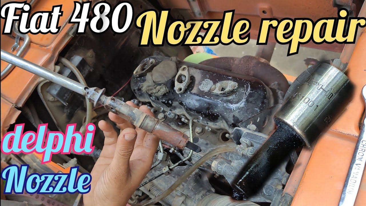 fiat 480 tractor nozzle repair - how to fiat 480 tractor injectors repair #delphi