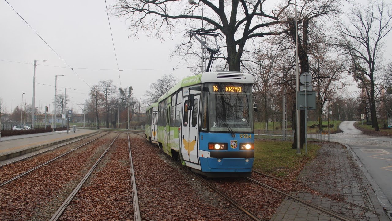 [🇵🇱PL] MPK Wrocław - Konstal/Protram 105NWr #2304+#2508 - [🚋14➡️OSOBOWICE]
