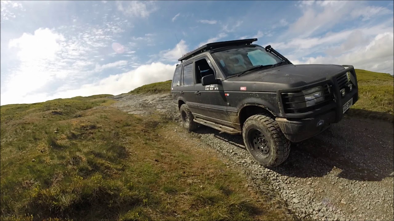 Range Rover P38 Green Laning, Mid Wales, Golf Links Byway.