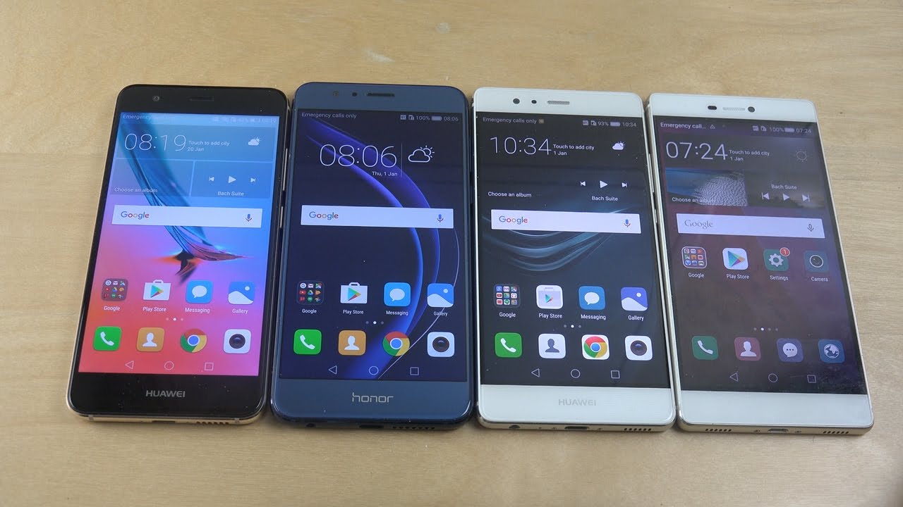 Huawei Nova vs. Huawei Honor 8 vs. Huawei P9 vs. Huawei P8 - Which Is Faster?