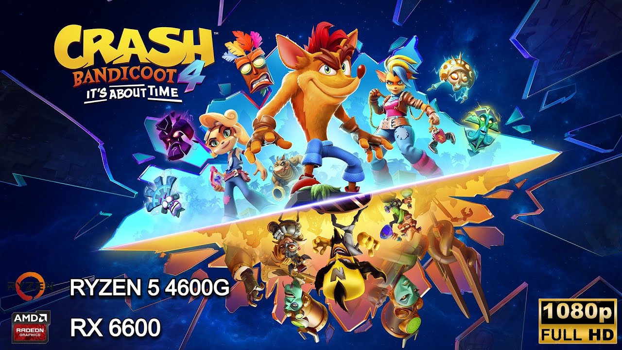 Crash Bandicoot 4: It's About Time (Ryzen 5 4600G + RX 6600) Preset - Ultra 1080p