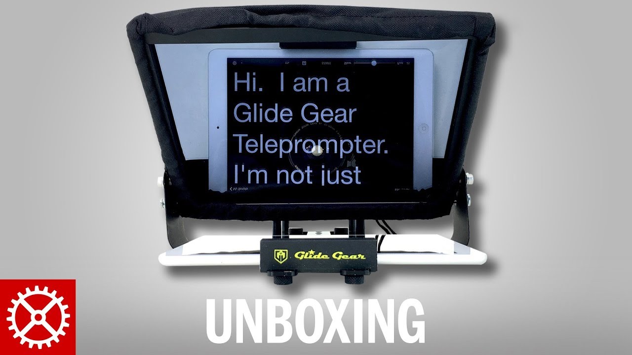 Glide Gear TMP 100 Teleprompter for iPad and Smartphone Unboxing