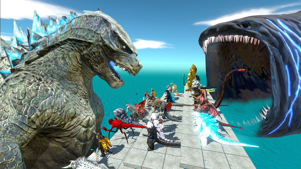 1vs1 GODZILLA 2014 vs All Kaiju Monsters - Animal Revolt Battle Simulator