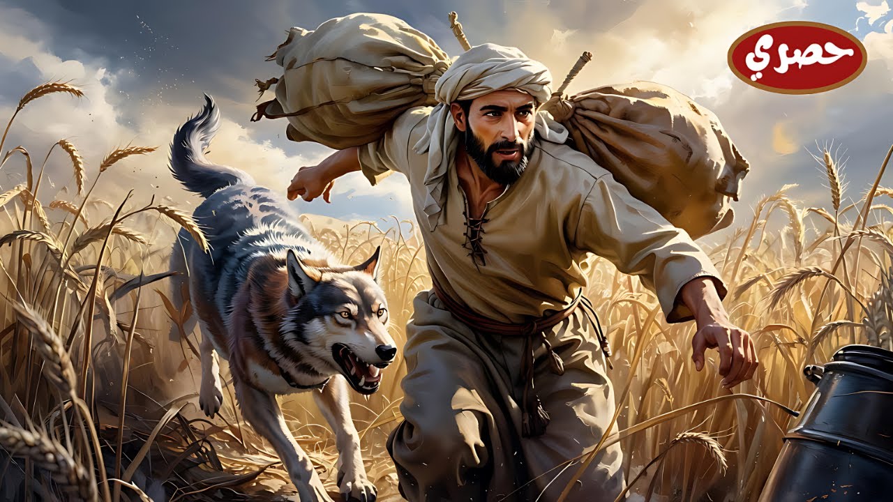 #قصة_الذئب الذي أنكر معروف الفلاح وأراد أن يفترسه والثعلب الذي أنقذه