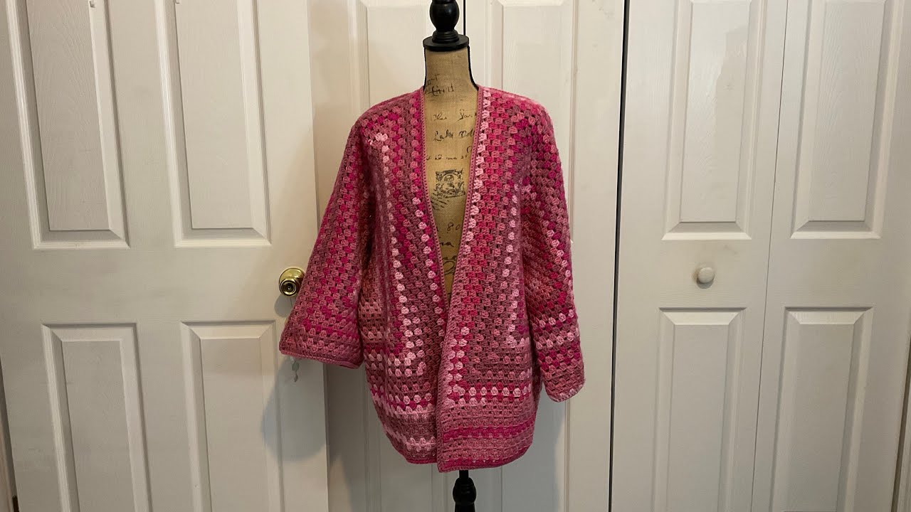 Tutorial a crochet: abrigo hecho con 2 hexagonos granny (nivel principiante)