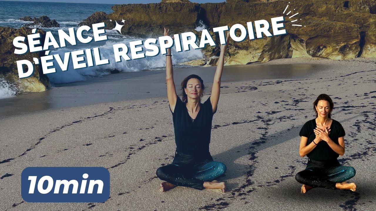 Éveil respiratoire au bord de l’océan - Yogaline by Stéphanie