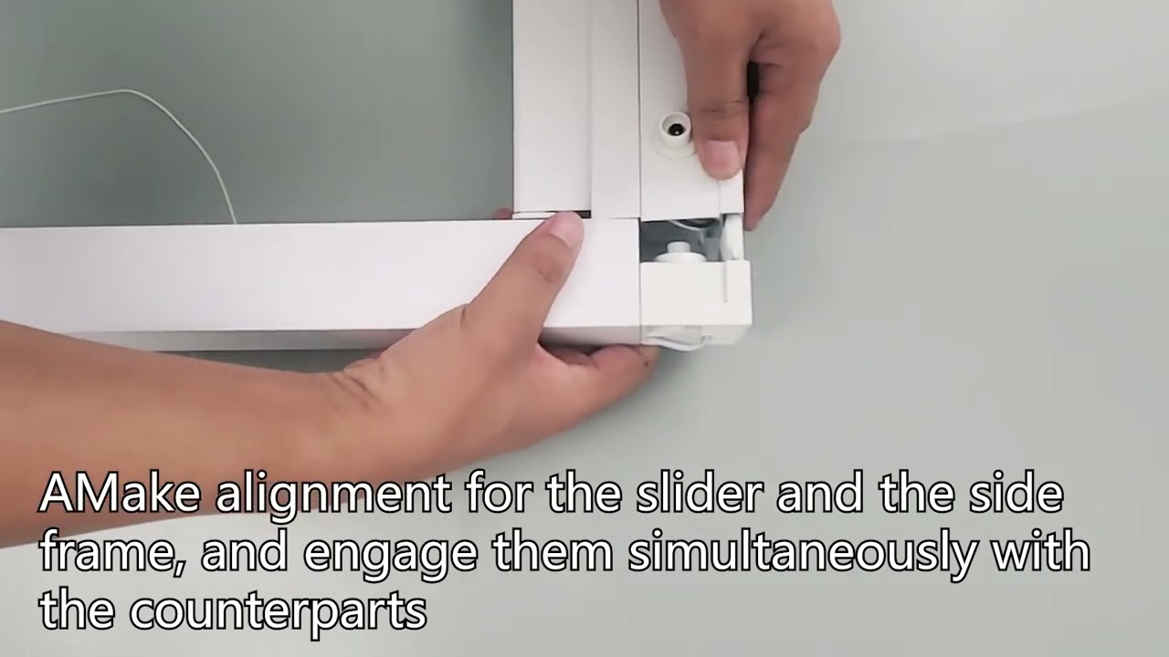 how to assemble the electric honeycomb skylight shade