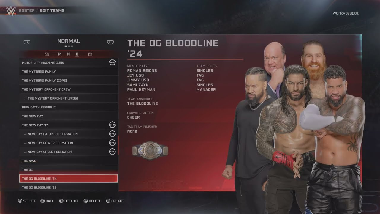 WWE 2K25: Full list of tag teams and factions