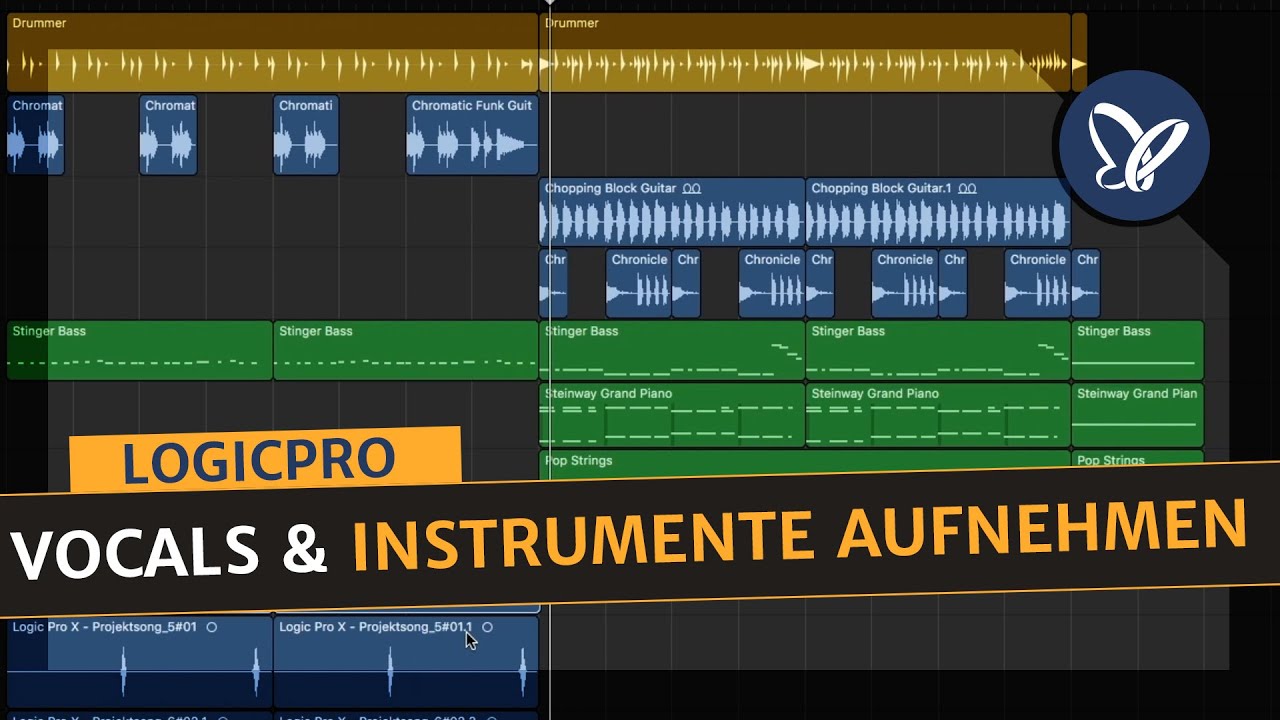 Logic Pro X: Vocals und Instrumente aufnehmen