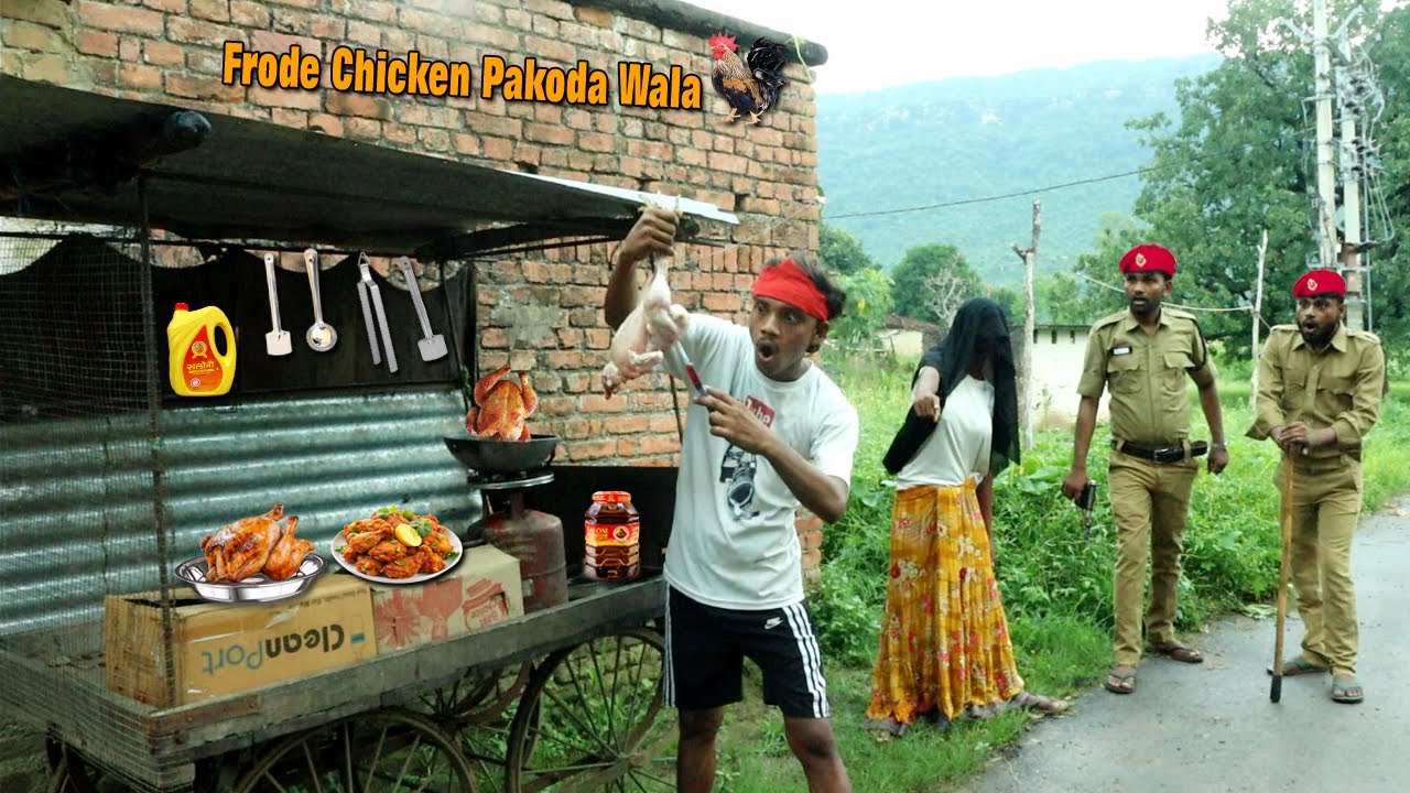 FRODE CHICKEN PAKODA WALA | it's really amazing village story | wait for end | By Bindas Fun Sk