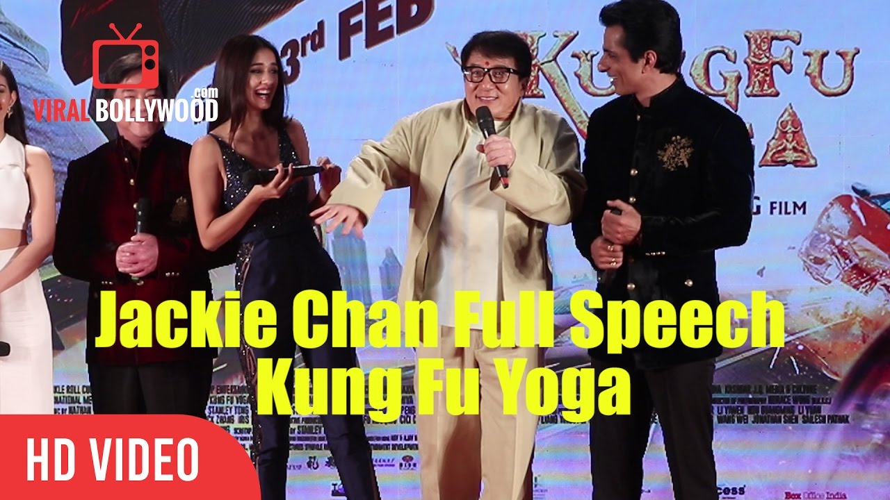 Jackie Chan Full Inspiring Speech | Kung Fu Yoga Promotions In India | Viralbollywood