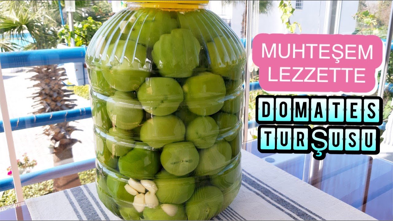 TAM KIVAMINDA EV YAPIMI YEŞİL DOMATES TURŞUSU../FİSUN YILMAZ..