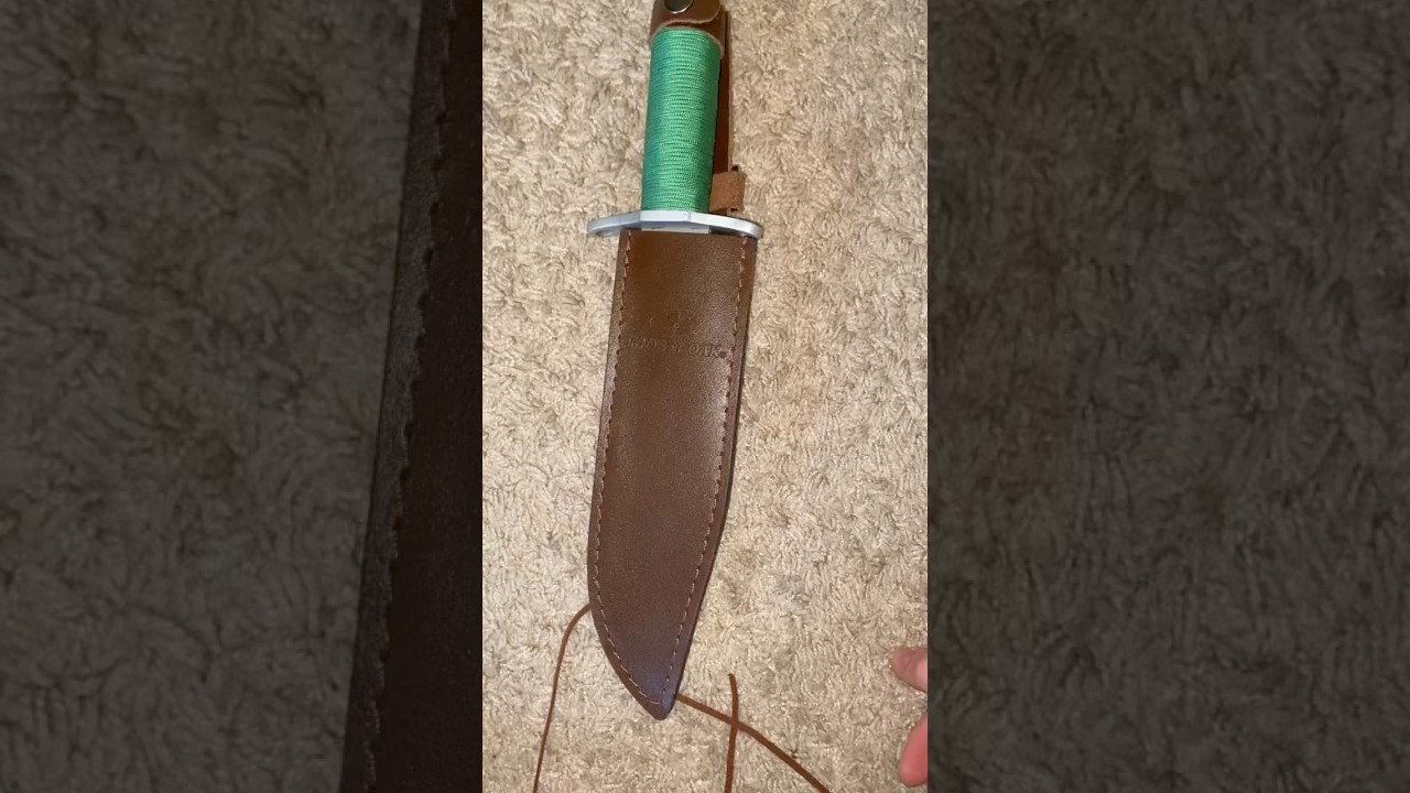 Updated leg tie on custom first blood knife 