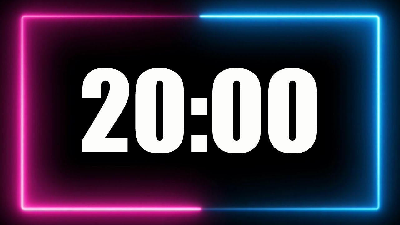 20 Minute Timer with alarm no music
