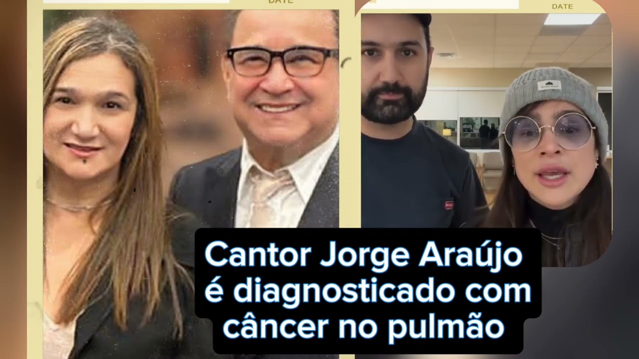 Cantor Jorge Araújo é diagnosticado com câncer no pulmão e filhos pedem oração