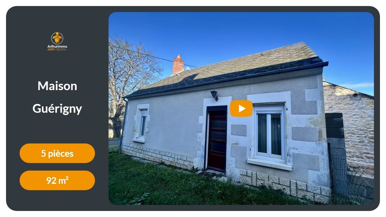 Vente Maison à GUÉRIGNY - 70.000€