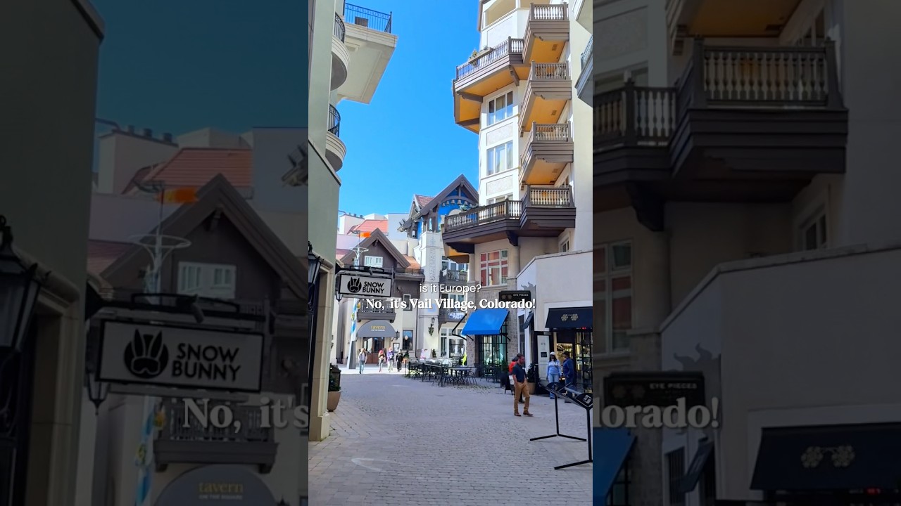 Europe vibes in Colorado? It’s Vail Village! 🇺🇸✨ 