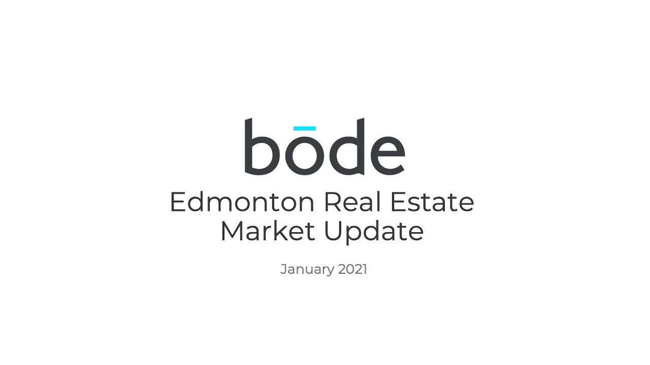 Edmonton Real Estate Market Report Jan 2021