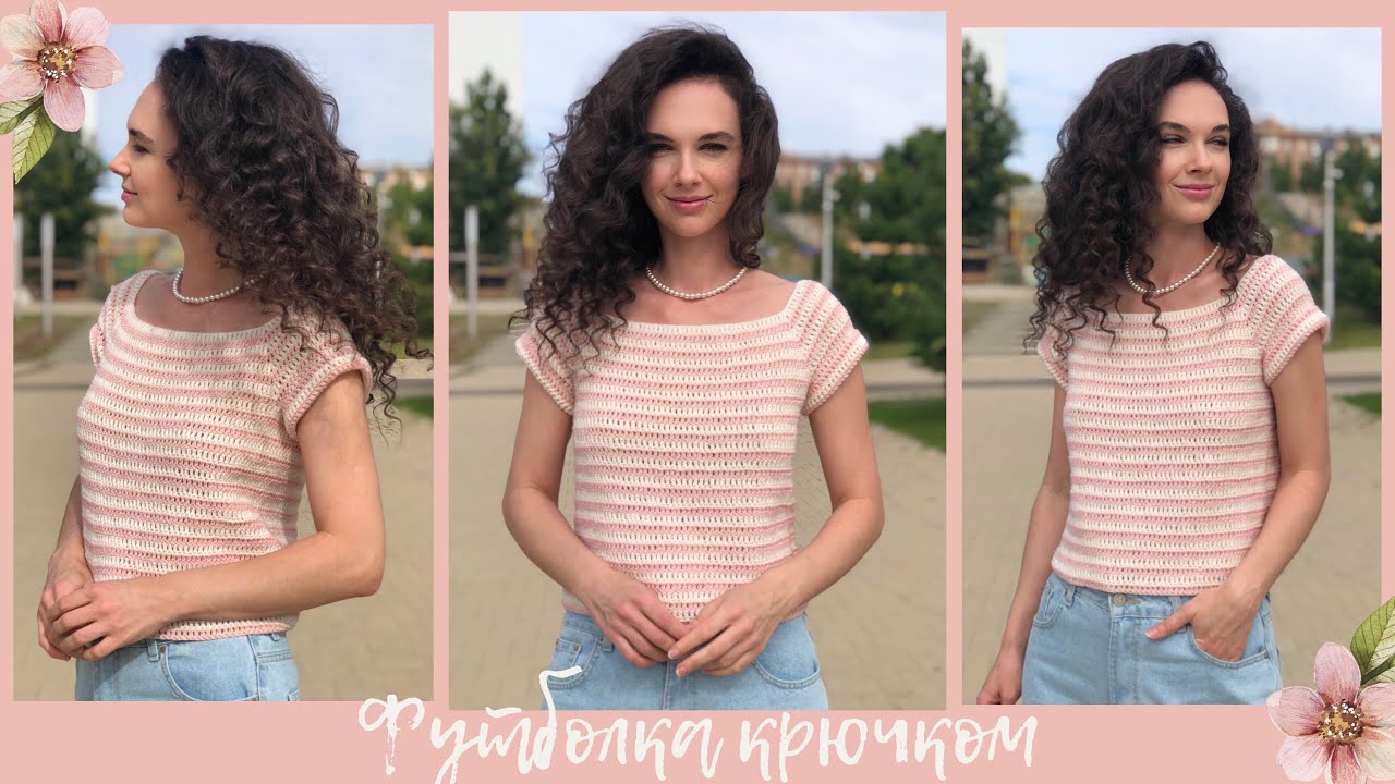 Футболка регланом крючком | мастер-класс