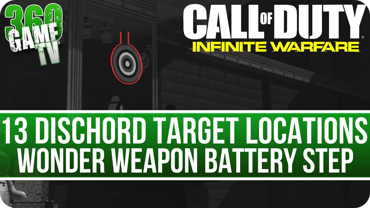 Call of Duty Zombies in Spaceland - 13 Dischord Target Locations (Wonder Weapon Battery Step)