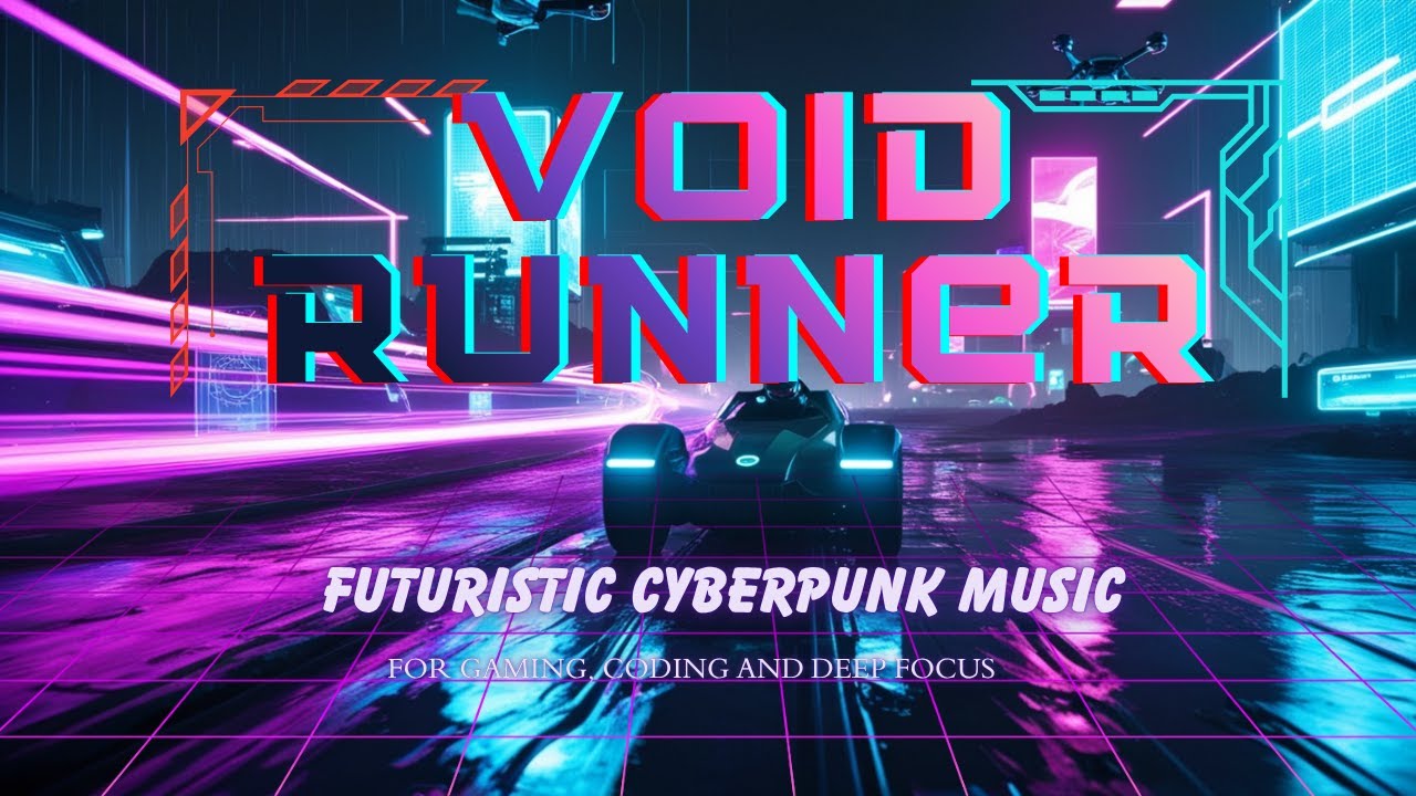 Void Runner — Futuristic Cyberpunk Background Music for Gaming, Coding, and Deep Focus
