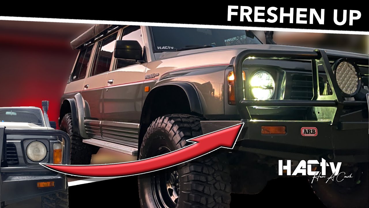 GQ PATROL | Stedi Head Light Upgrade | Face Lift | Rear Bar