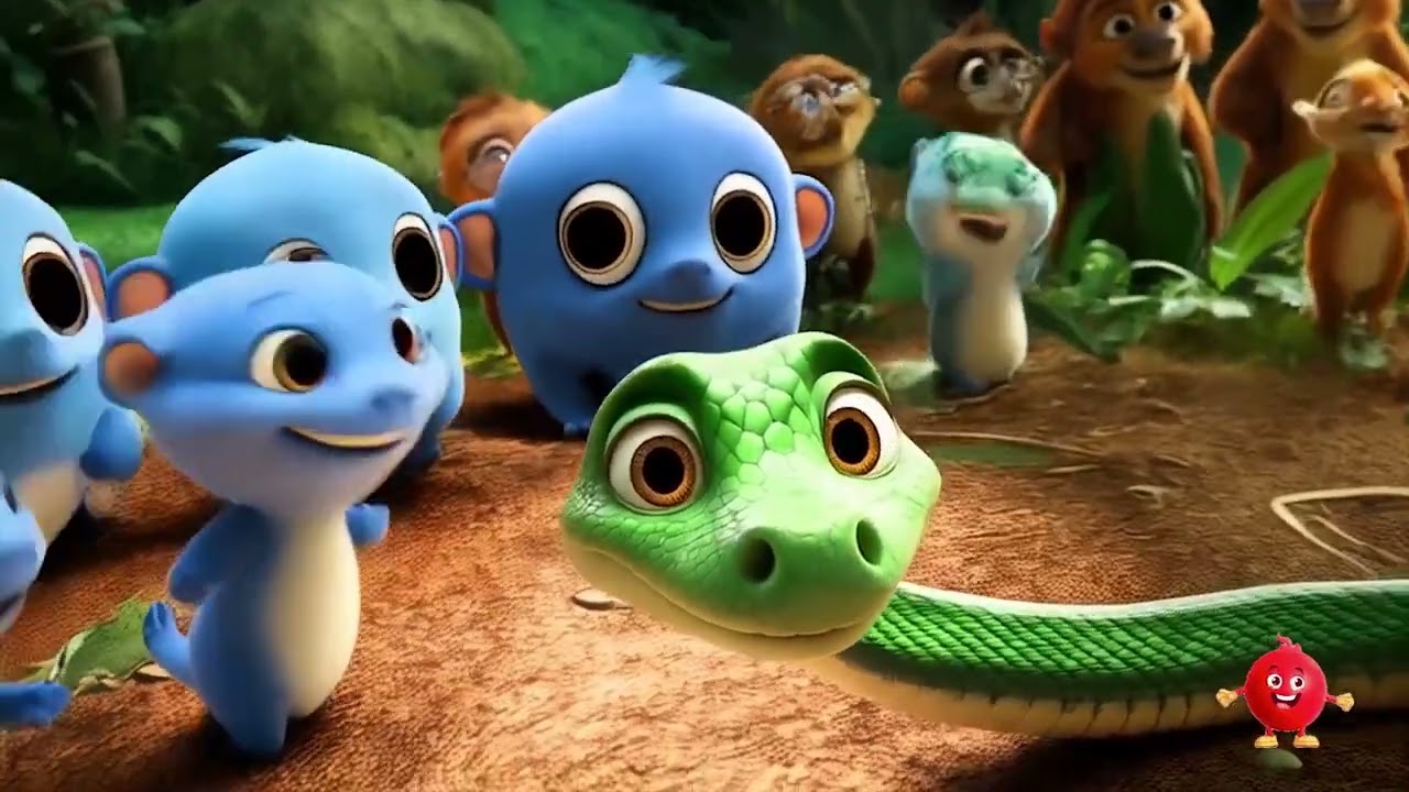 Peekaboo with Python Percy | Jungle Animal Nursery Rhyme for Kids | Redbubble Rhymes