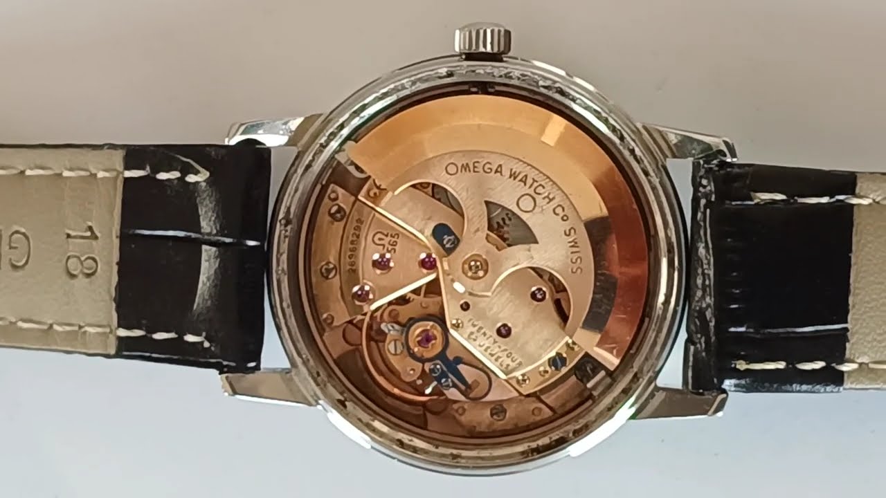 OMEGA SEAMASTER AUTOMATIC BLACK DIAL, DATE, CAL.565, REF.166037 SP, MECHANISM