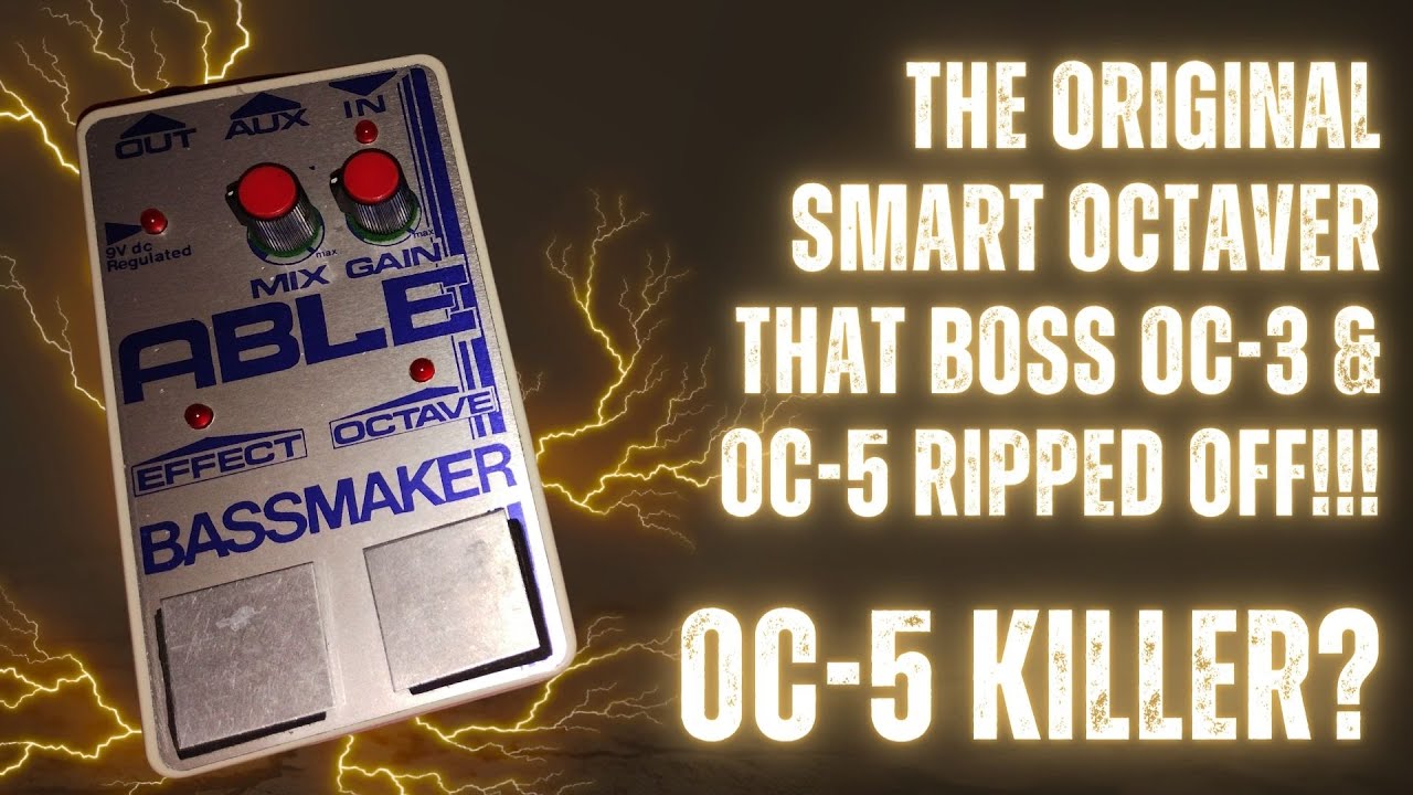 Able Bassmaker Smart Octave Pedal Demo | Boss OC-5 Alternative