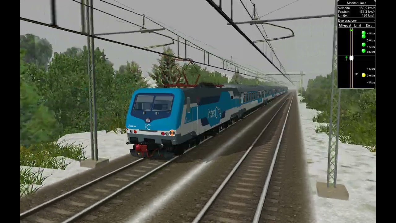Ic Intercity_ Pilota Z1 nuova livrea Trenitalia  by Open Rails  .