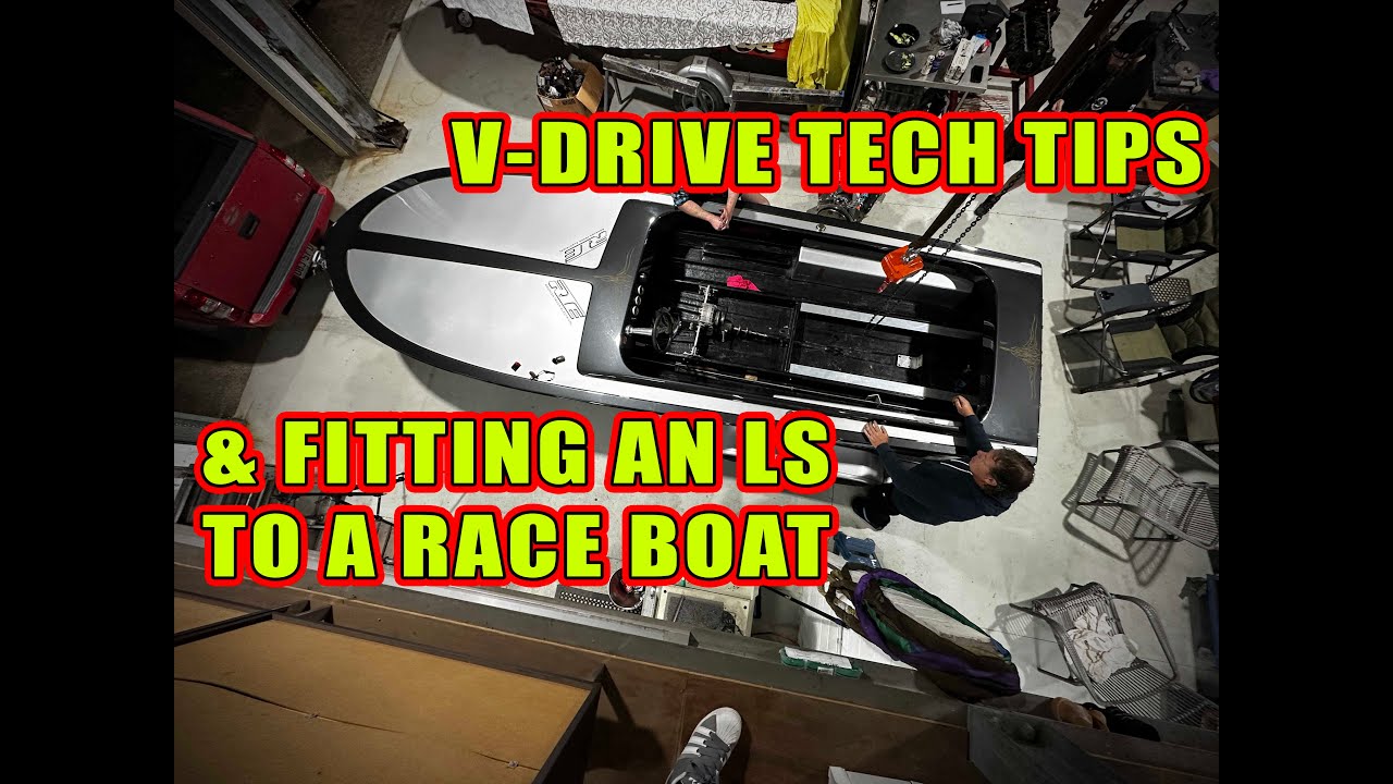 V-Drive Boat Tech Tips and Junkyard LS Swapping a Race Boat - The Speed Shed
